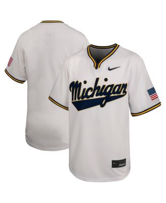 Nike - Big Boys and Girls White Michigan Wolverines Limited Baseball Jersey