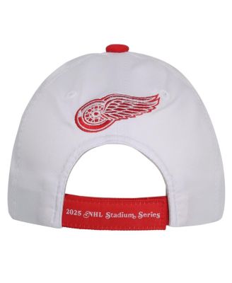 Big Boys and Girls White Detroit Red Wings 2025 NHL Stadium Series Team Adjustable Hat