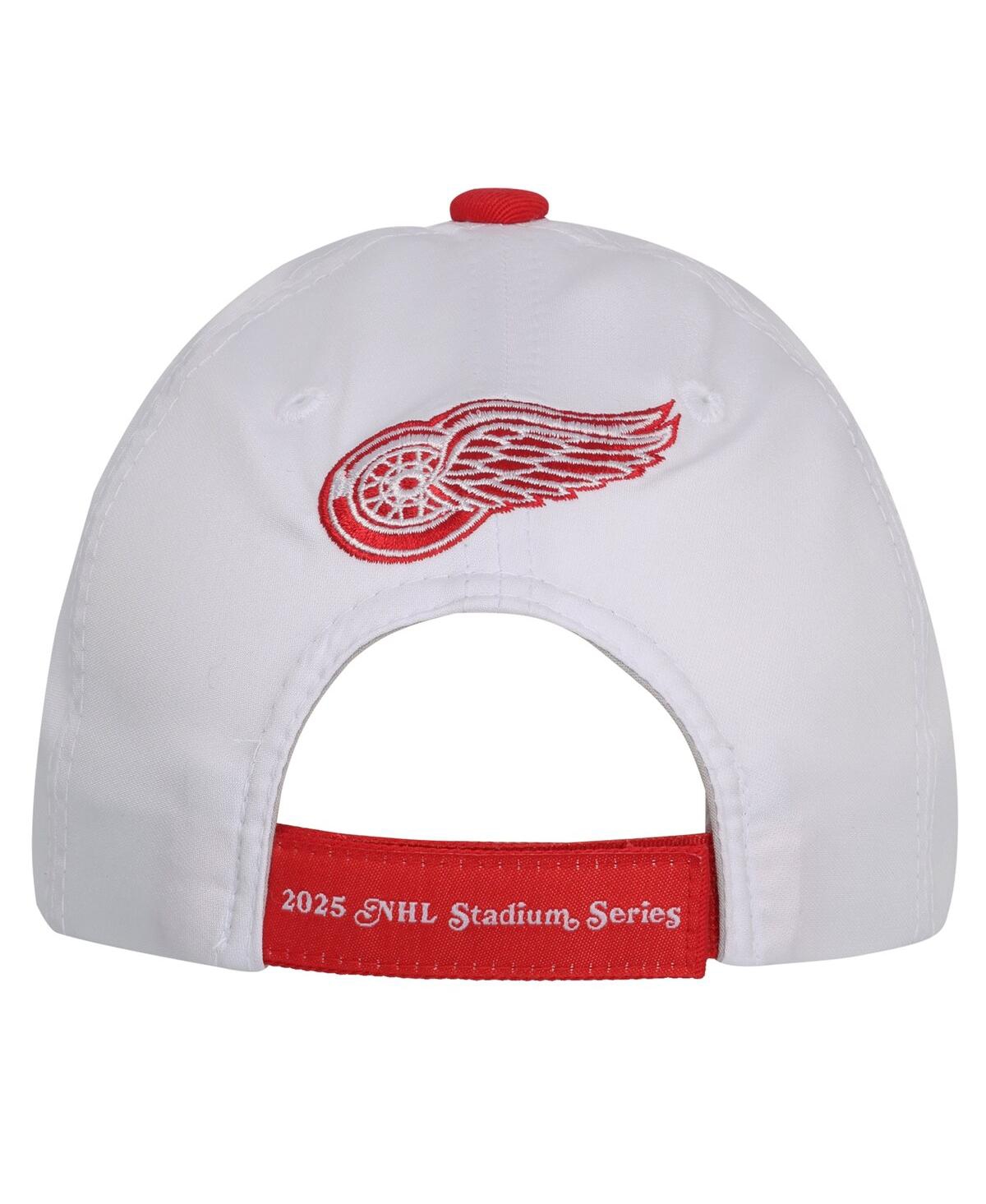 FANATICS BIG BOYS AND GIRLS WHITE DETROIT RED WINGS 2025 NHL STADIUM SERIES TEAM ADJUSTABLE HAT 
