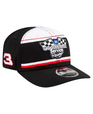 Men's Black/White Dale Earnhardt Good wrench Service 9SEVENTY Stretch-Snap Hat