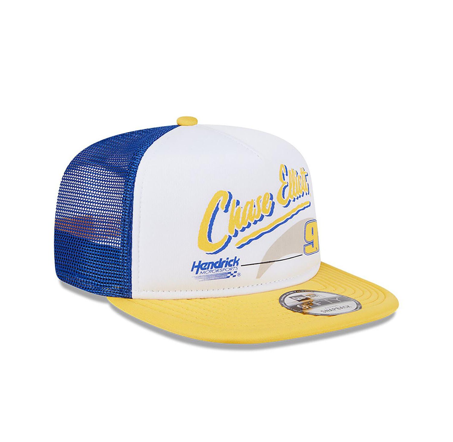 Men's Blue Chase Elliott 9FIFTY A-Frame Retro Script Snapback Hat