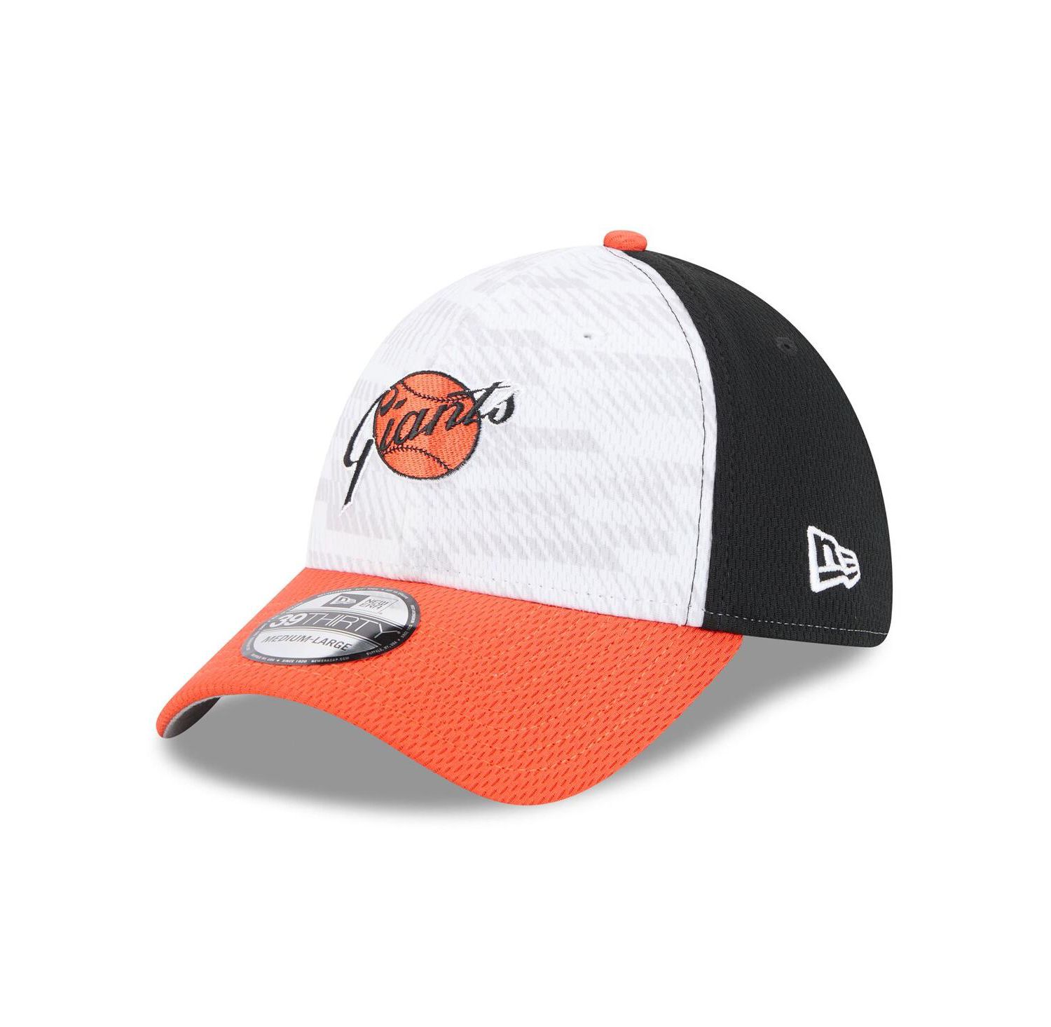 Men's Black/Orange San Francisco Giants 2025 MLB Clubhouse 39THIRTY Flex Hat