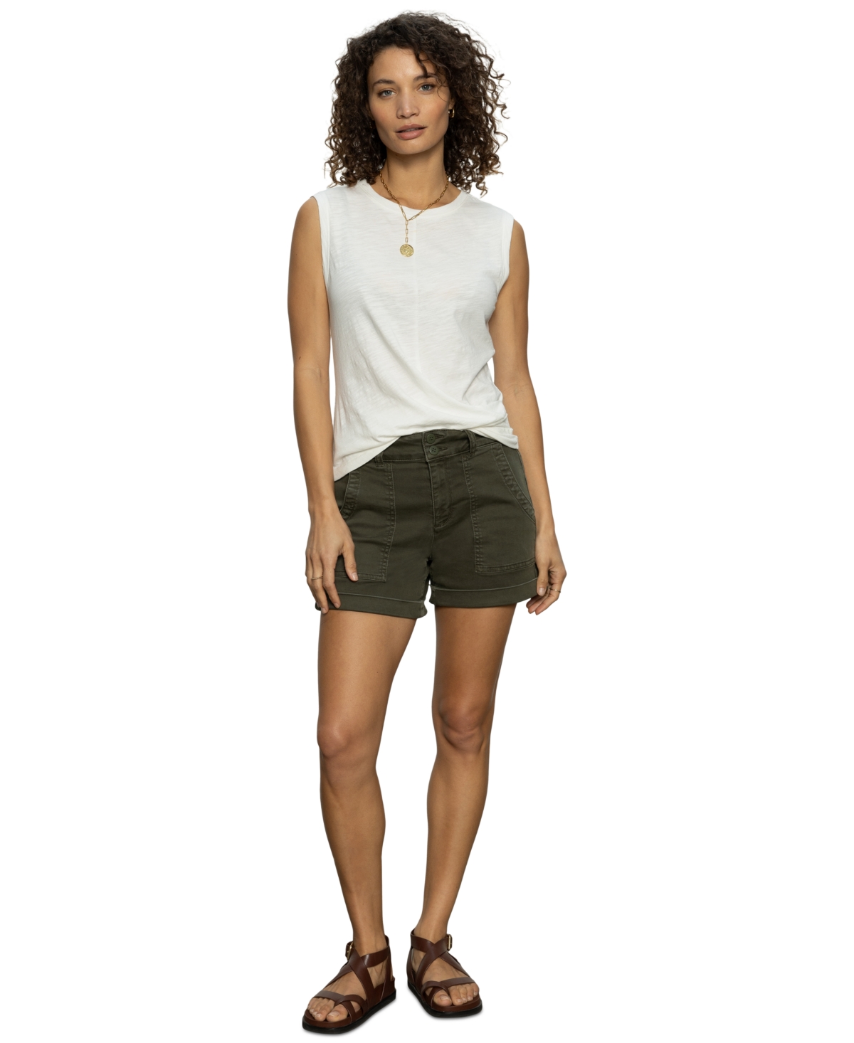 Women's Renegade Mid Rise Cuffed Shorts - Mesa