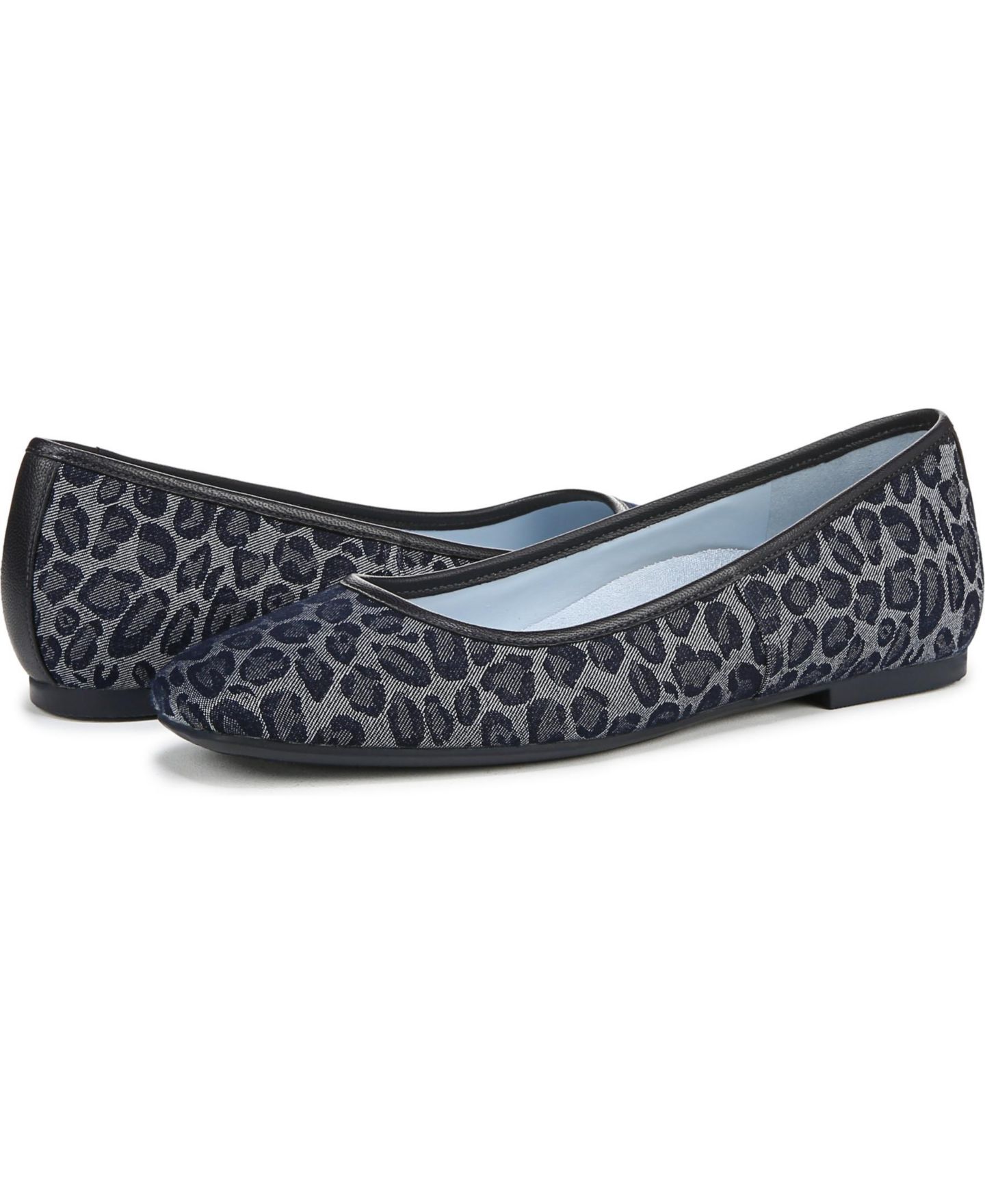 Женские балетки Vionic Orinda 2 Ballet Flats, цвет: Леопардовый джинсовый — фото 2
