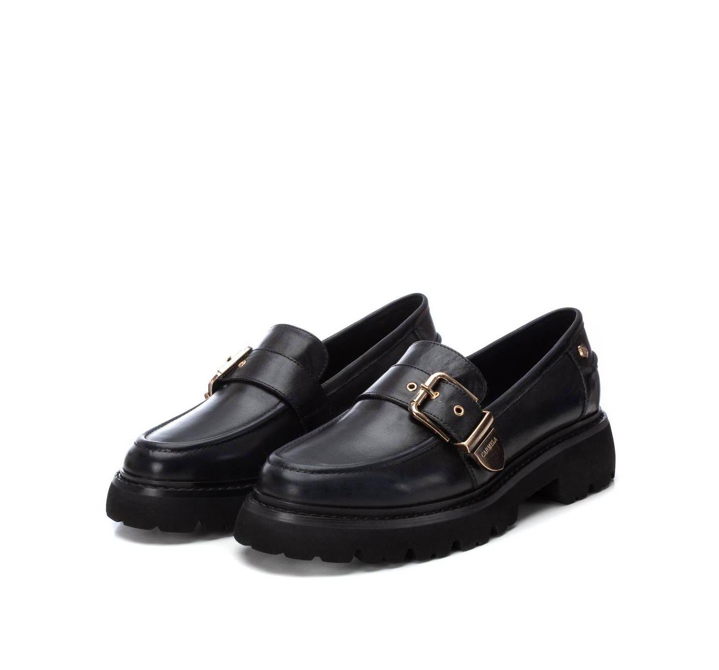 Женские туфли XTI Carmela Leather Collection Penny, цвет: Чёрный — фото 5