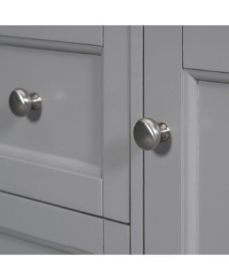 30" Modern Bathroom Vanity Single Sink, 2 Drawers, Tip-out