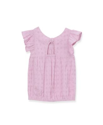 Girls Woven Eyelet Top