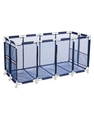 Mesh Cover Replacement for Mesh Pool Storage Bin Rolling Cart Blue
