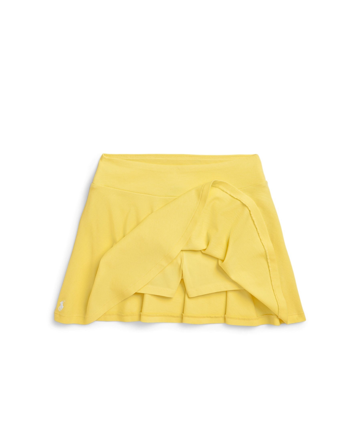 Polo Ralph Lauren Toddler And Little Girls Stretch Mesh Skort In Resort Gold,white