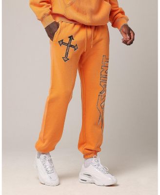 Men's SSIX Sweat Pants- Orange, XL