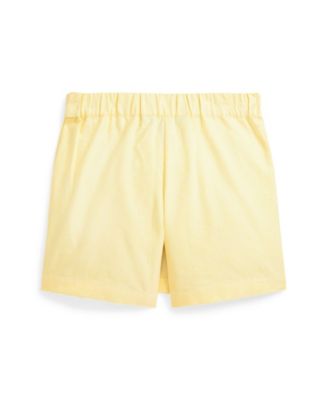 Toddler and Little Girls Pleated Oxford Faux-Wrap Skort