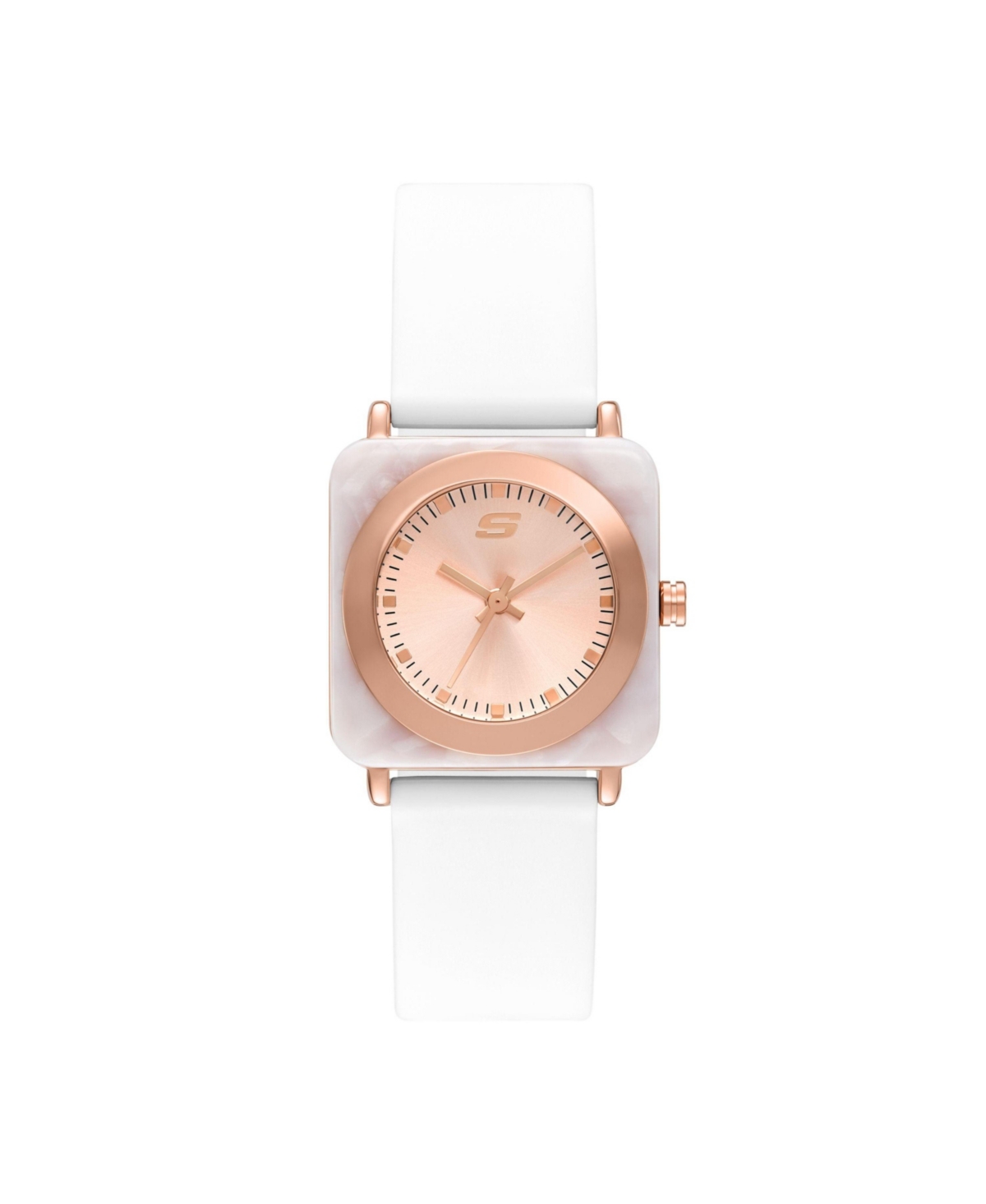Women's Calabar Three-Hand, White Alloy Watch - White