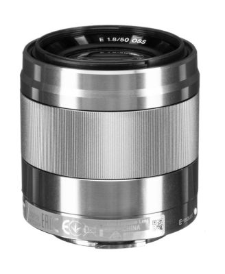 E 50mm f/1.8 OSS Lens for Sony E, Silver