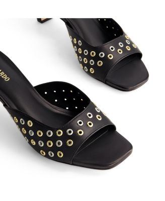 Bernardo Cenza Grommet Heeled Mule