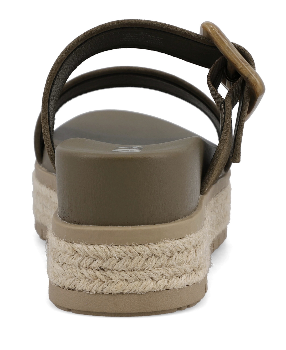 Shop Mia Women's Kika Platform Slide Round Toe Sandals In Khaki