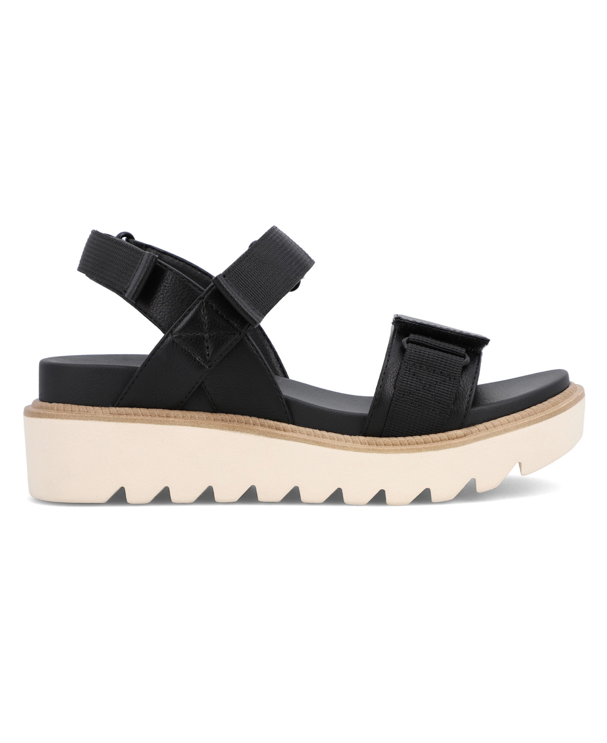 Mia Jony Ankle Strap Platform Sandal In Black
