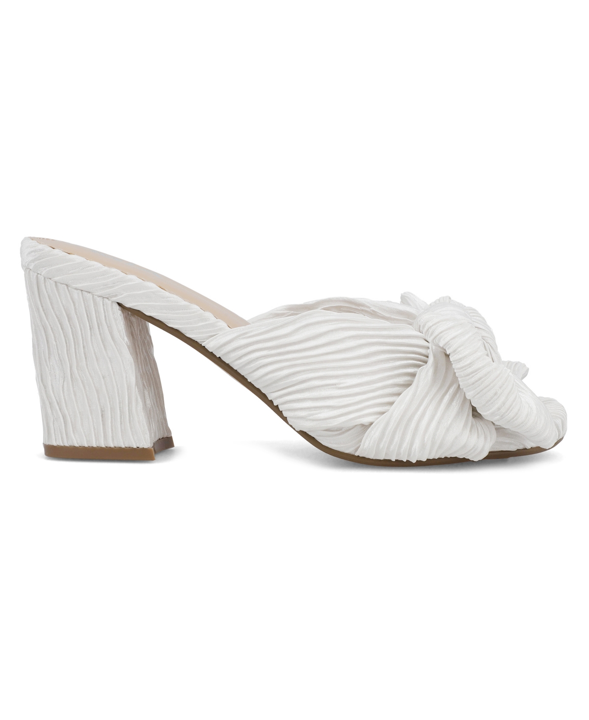 Mia Mechelle Slide Sandal In White