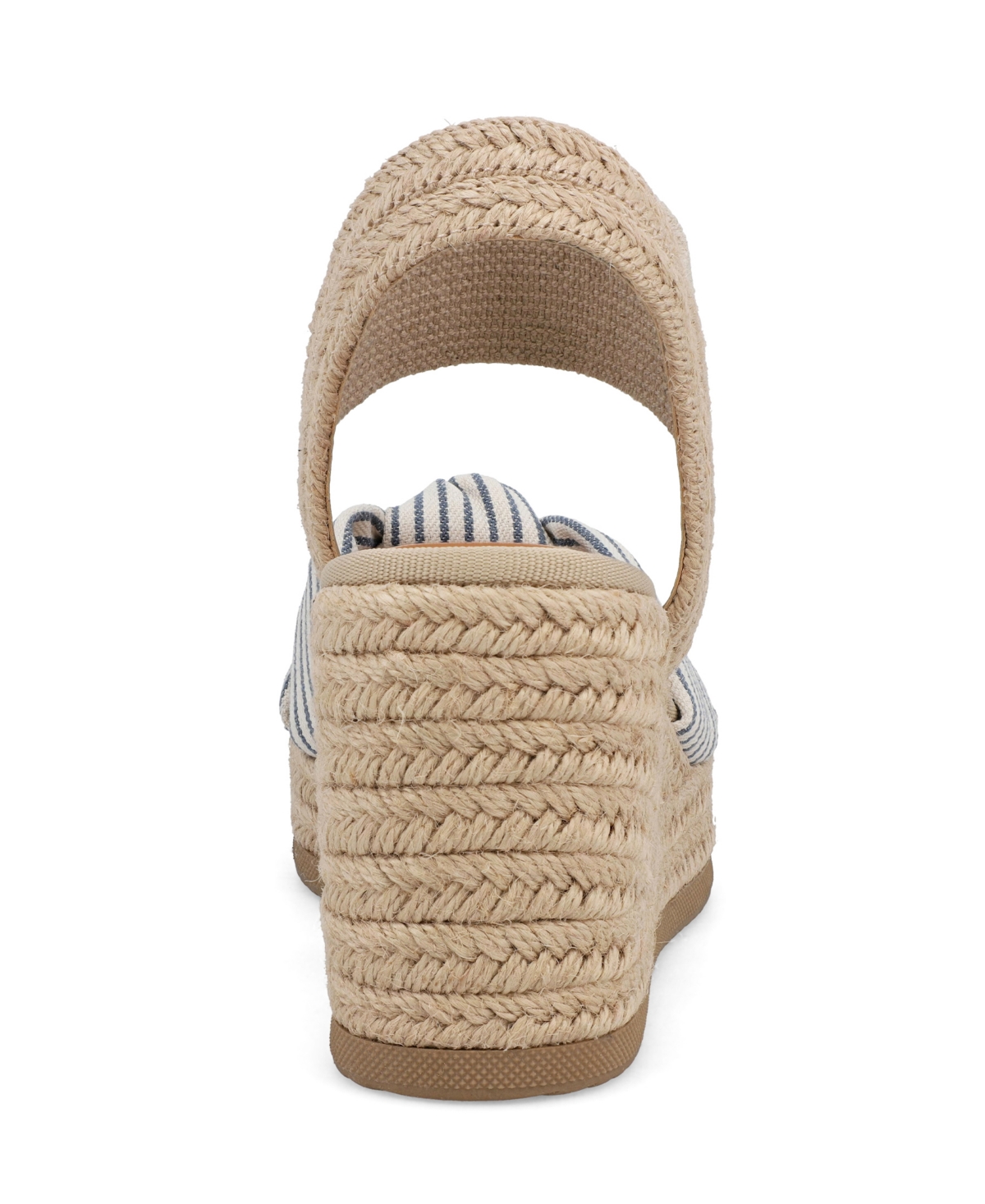 Mia Belinda Espadrille Wedge Sandal In Natural,offwhite,navy