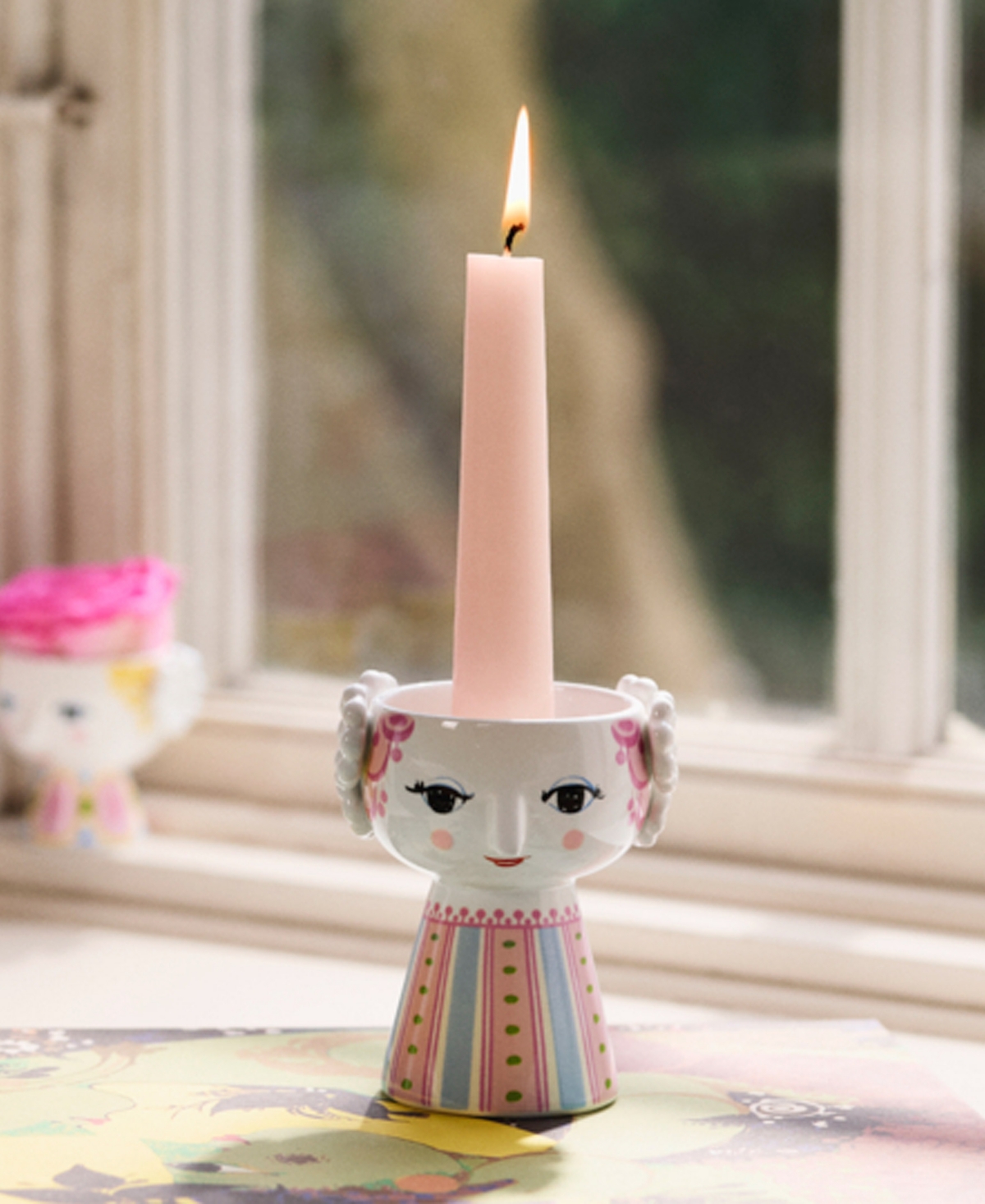 Rosendahl Eva 3.7" Candle Holder In Pink