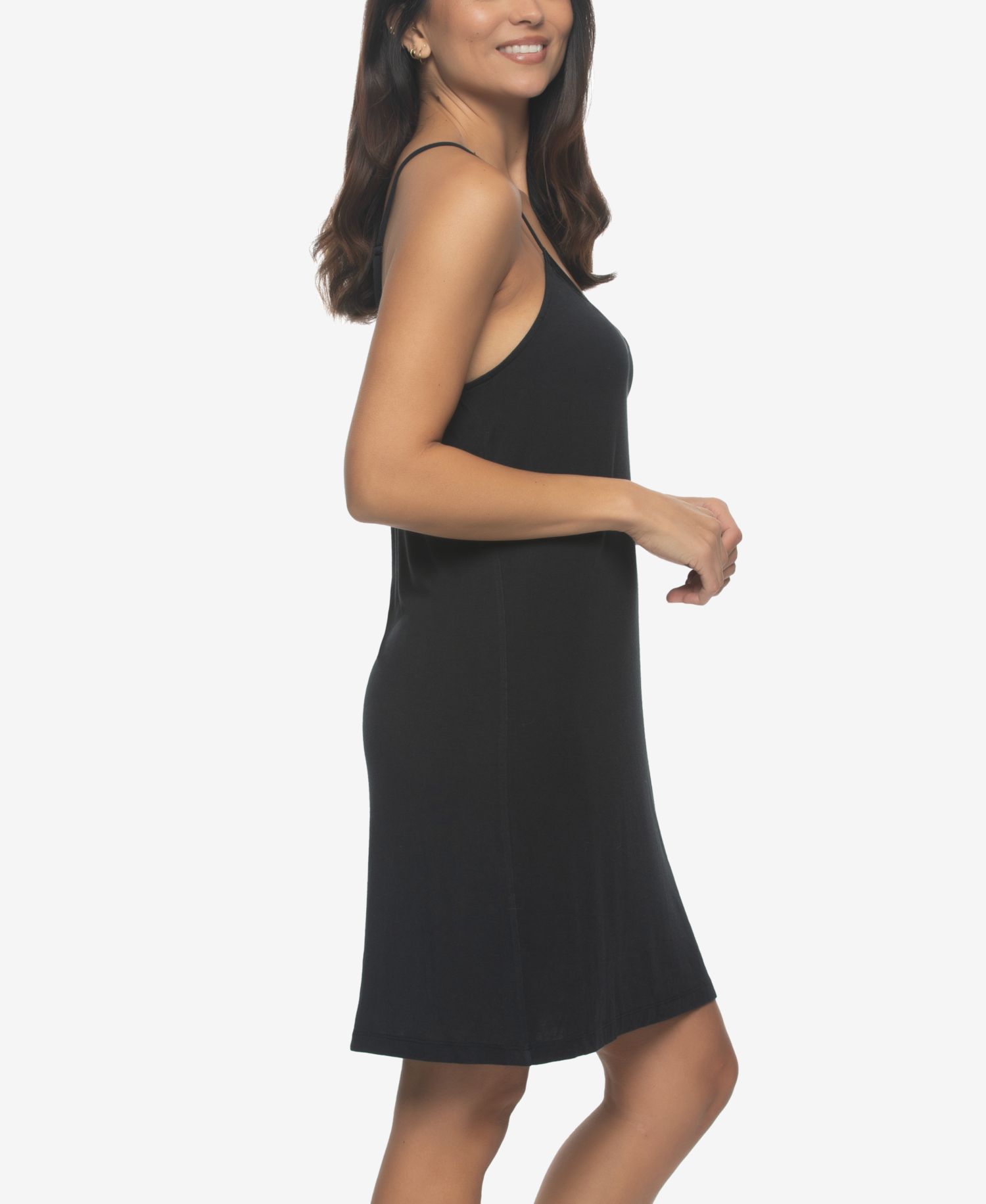 Women's Elysees Sleeveless Satin V-Neck Chemise