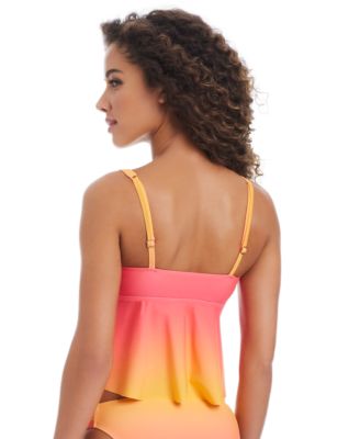 Women's Day Club Ombré Tunnel Fly Away Tankini Top, Exclusively at Macy's 