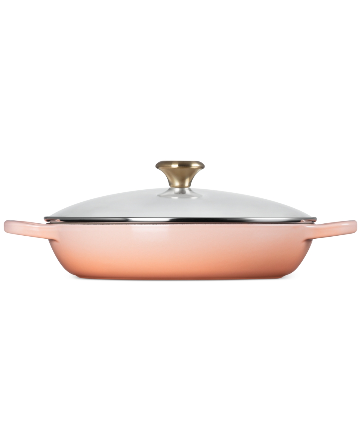 Le Creuset Enameled Cast Iron Signature Round 2.25-qt. Braiser With Glass Lid In Peche