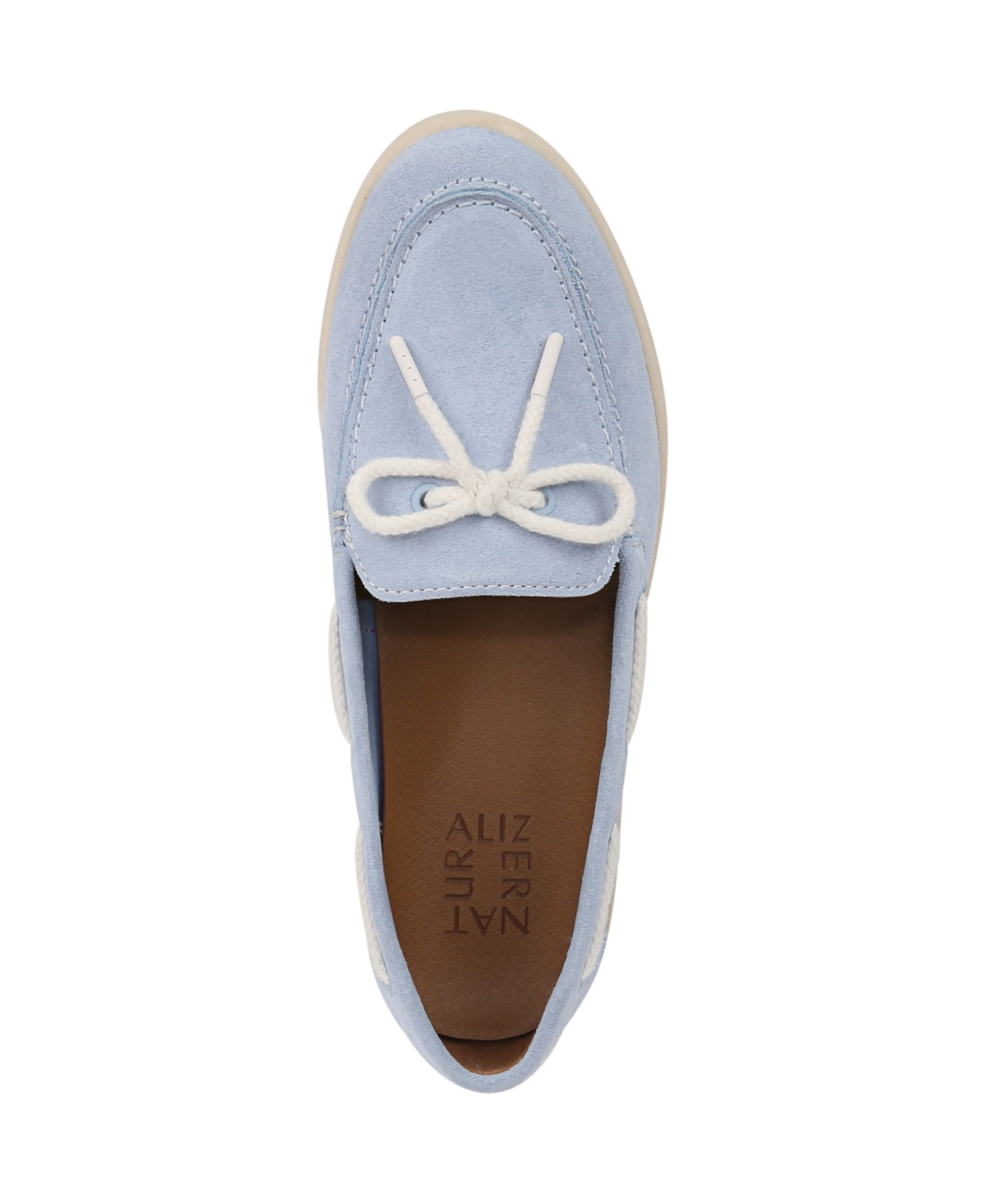 Naturalizer Keelboat Boat Shoe In Ice Blue Suede