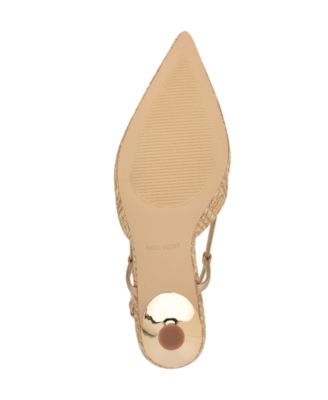 Women's Rhonda Kitten Heel Slingback Pumps