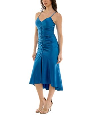 Juniors' Ruched Midi Dress