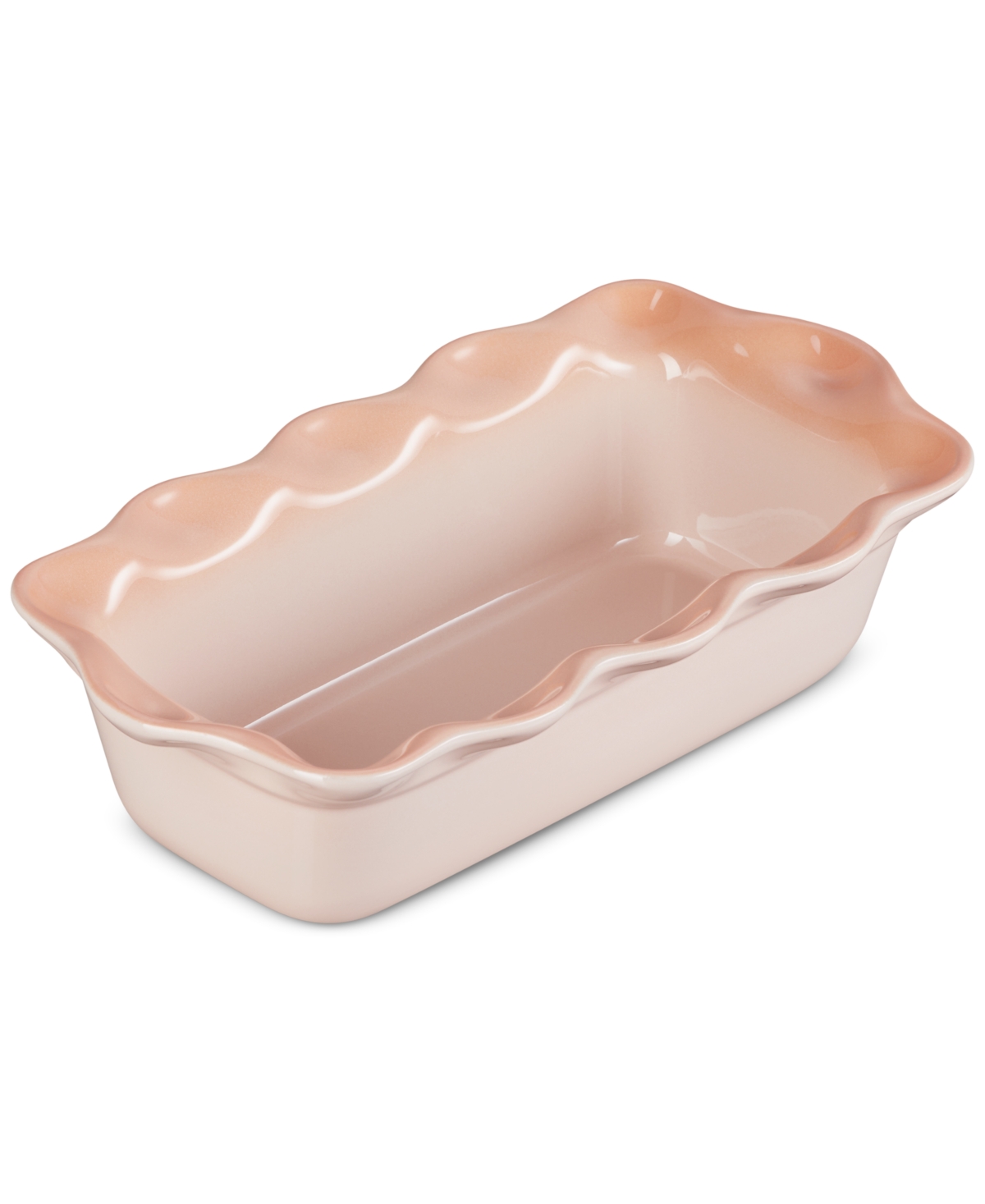 Le Creuset Heritage Stoneware 9-inch Fluted Loaf Pan In Peche