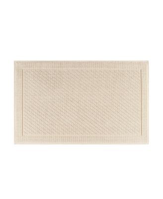 Host & Home Cotton Bath Rug, Stylish Textured Woven Design, Slip Resistant Backing, 5 Color Options, 2-Piece Set - 17x24 & 20x32