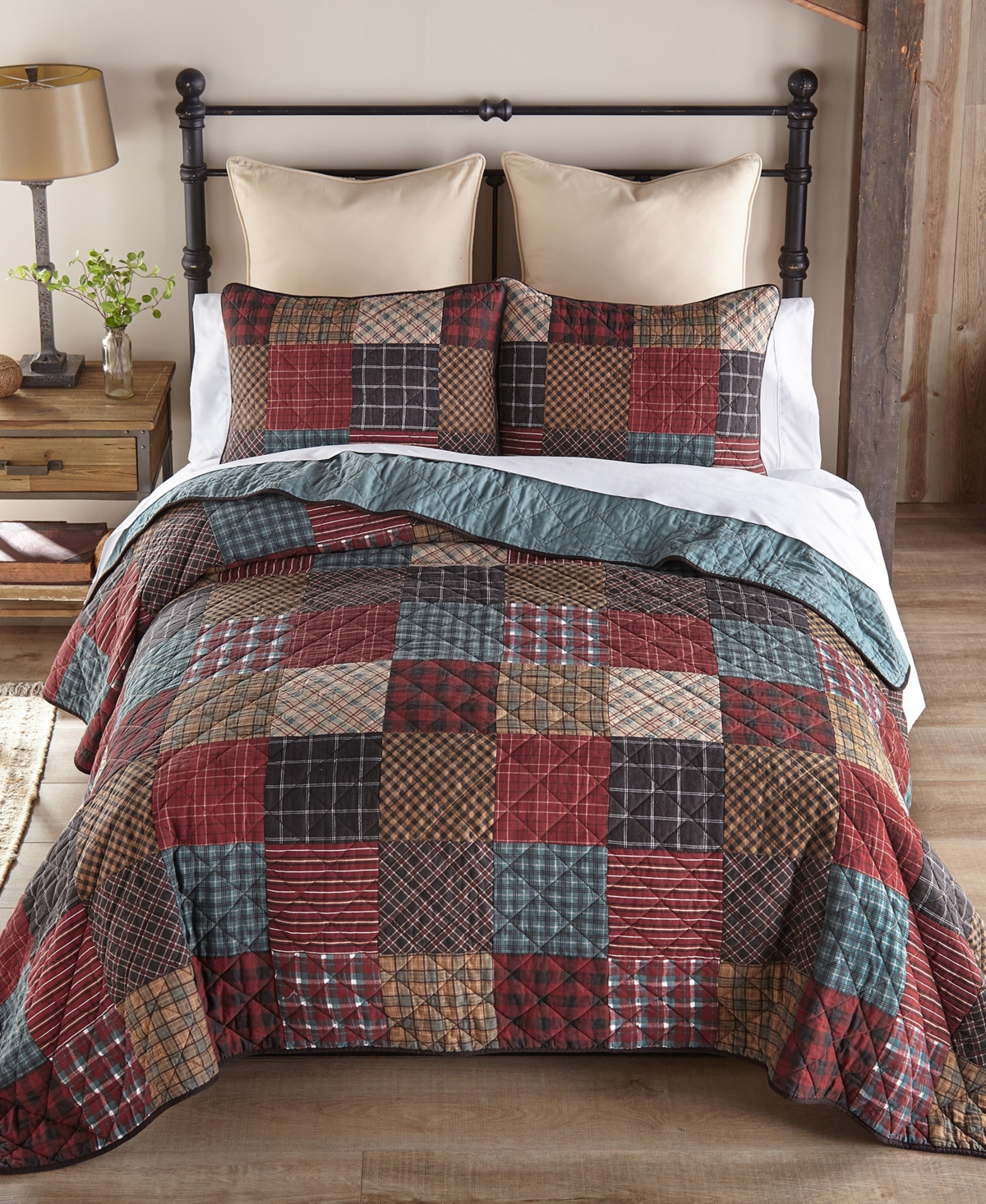Donna Sharp Appalachia Plaid 3-pc. Quilt Set, King In Multi
