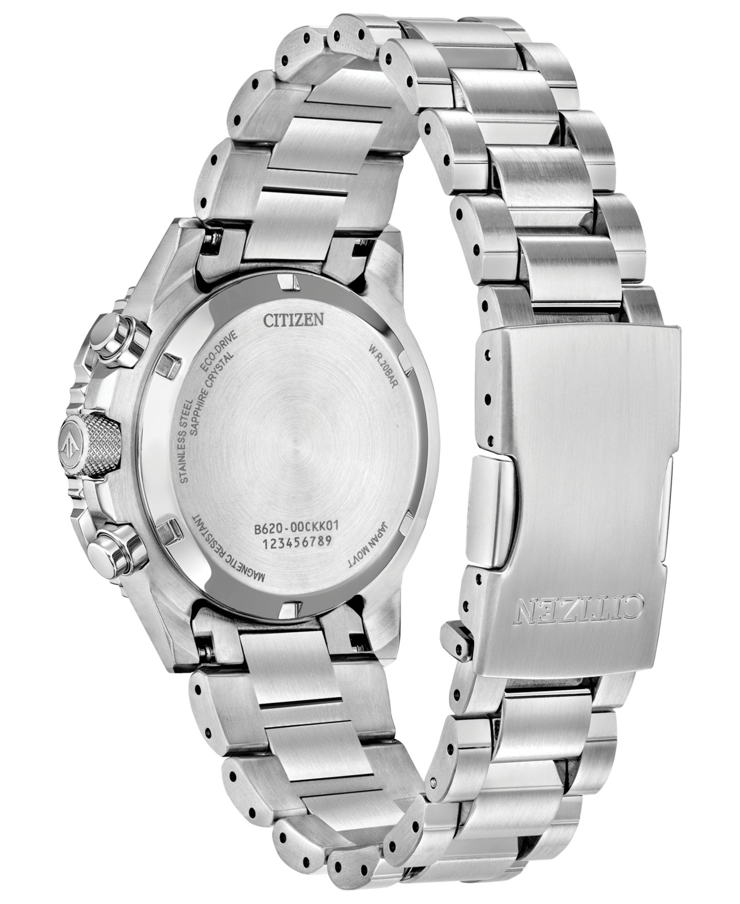 Мужские часы Citizen Promaster Air Navihawk Silver-Tone Stainless Steel Bracelet Watch 40mm — фото 2