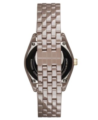 Women's Rise Boyfriend Taupe Ceramic Bracelet Watch, 36mm
