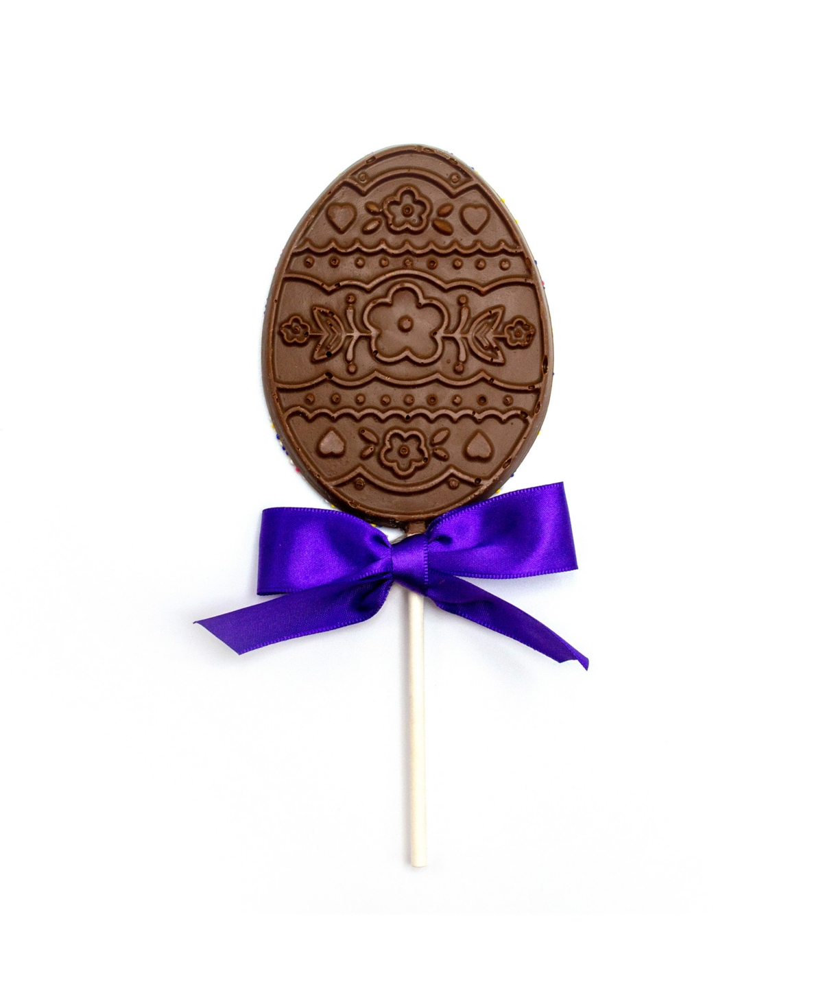 Sugar Plum Chocolates Easter Egg Milk Chocolate Lollipops, 6 Pieces In No Color