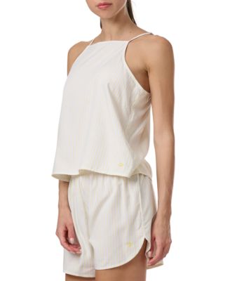 Women's 2-Pc. Striped Cami & Boxer Pajama Set