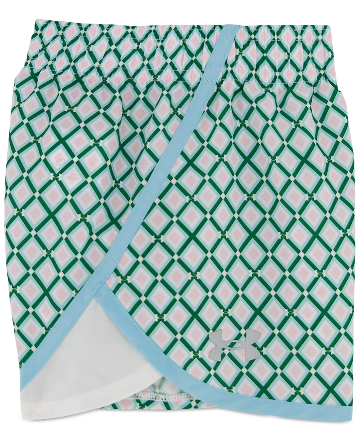 Under Armour Toddler & Little Girls T-shirt & Printed Woven Shorts, 2 Piece Set In Stream