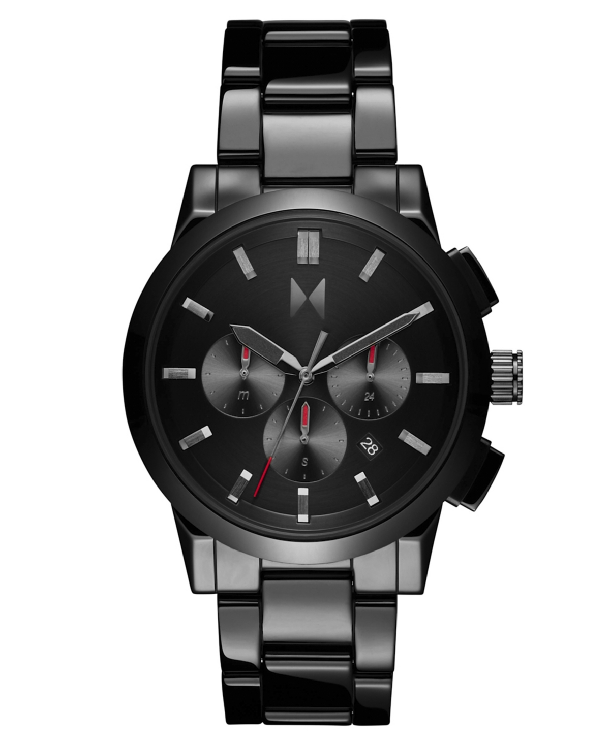 Men's Chrono Ii Black Ceramic Bracelet Watch, 44mm - Black