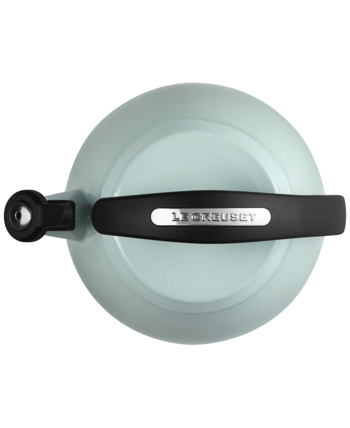 Le Creuset 2.2-quart Enameled Stainless Steel Whistling Cloche Kettle In Sea Salt