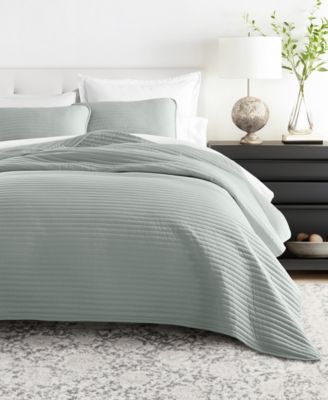 Stripe Stitch 3-Pc. Quilt Set, Full/Queen