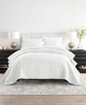 Floral Stitch 2-Pc. Lightweight Quilt Set, Twin/Twin XL