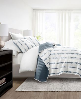 Shibori Reversible 3-Pc. Lightweight Quilt Set, Full/Queen