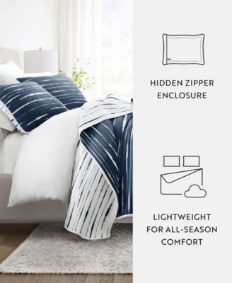 Horizon Lines Reversible 2-Pc. Lightweight Quilt Set, Twin/Twin XL