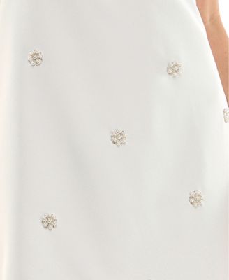 City Studios Juniors' Beaded Halter Mini Dress