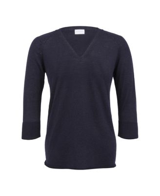 Women's Fine Knit Merino V-Neck Sweater