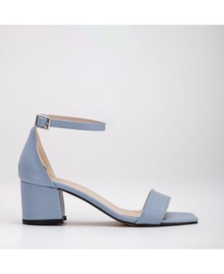 Illy Low Block Heel Sandals with Pearls