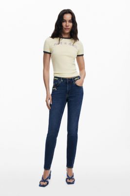 Women's Floral Skinny Jeans