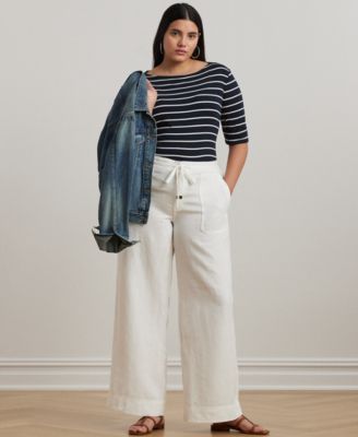 Plus-Size Wide-Leg Pants