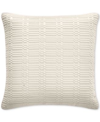 Linear Embroidery Decorative Pillow, 20" x 20"