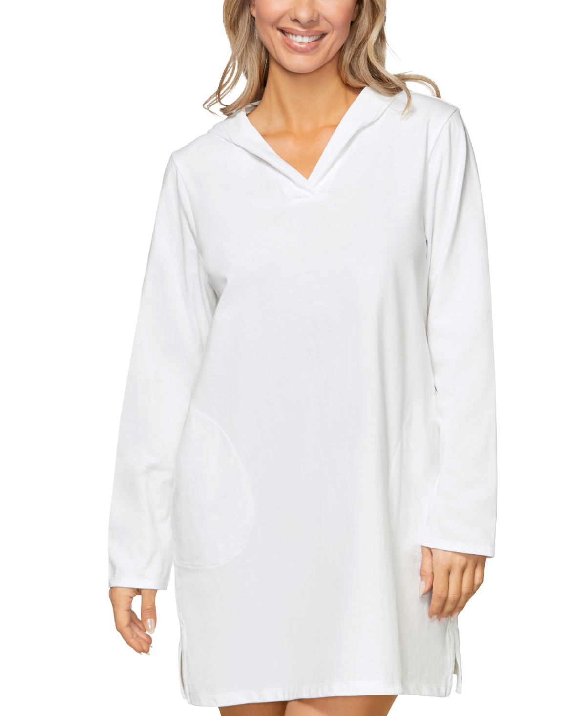 Women's Coastal Cotton Cover-Up, Exclusively at Macy's - White
